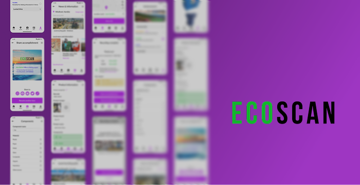 A promotional image for EcoScan.